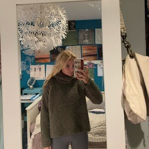 green sweater!